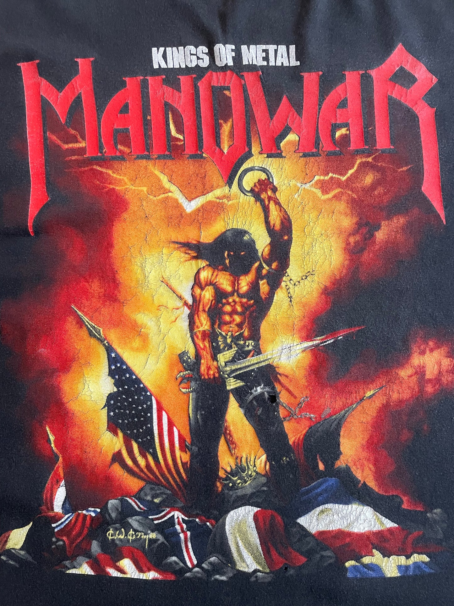 Manowar - Kings Of Metal - Agony And Ecstasy World Tour 94/95 - Original Vintage t-shirt