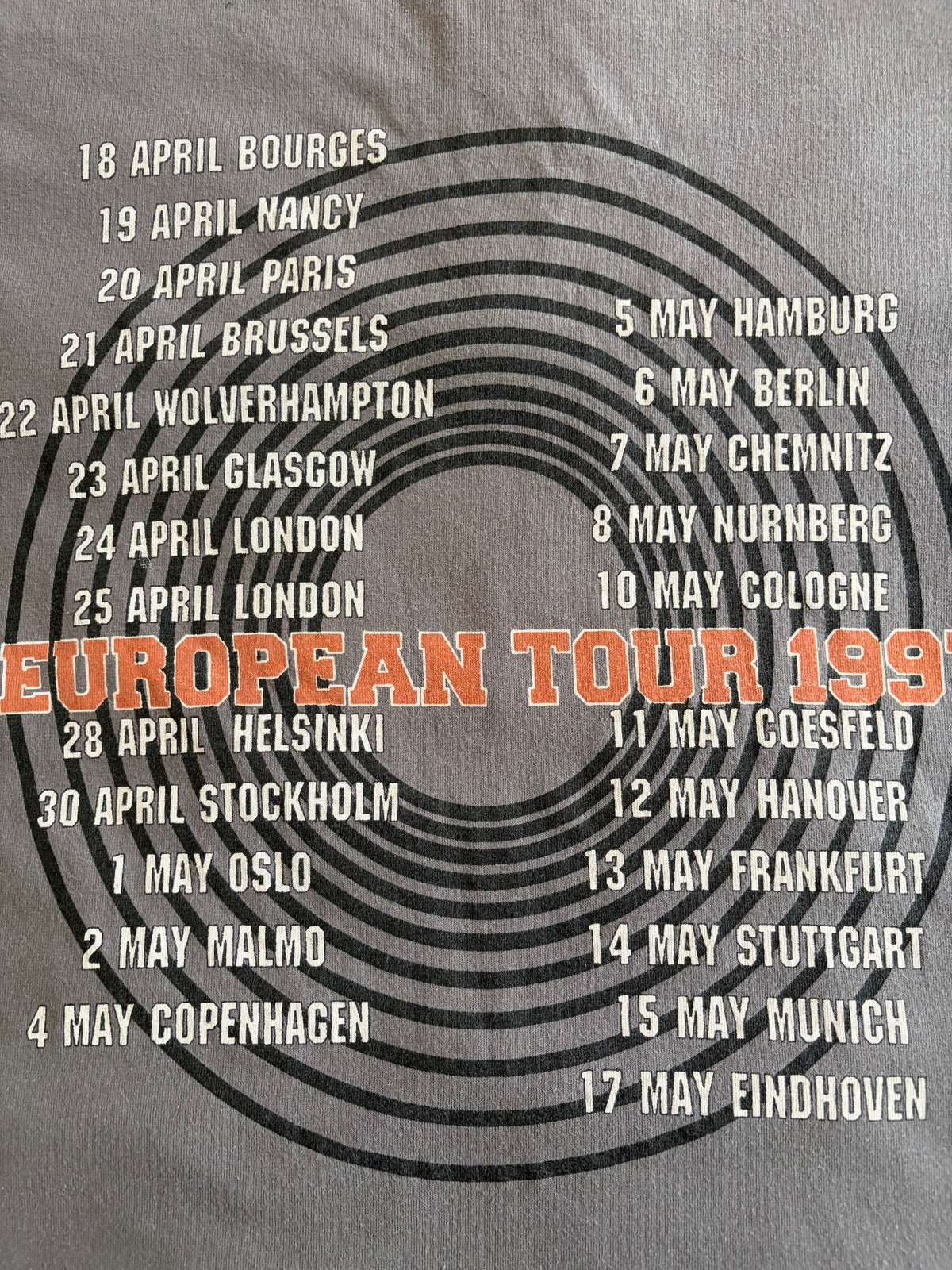 Machine Head - European Tour 1997 - Original Vintage t-shirt