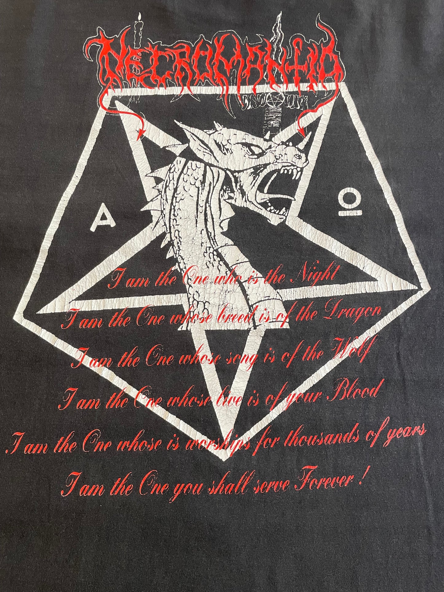 Necromantia - Crossing The Fiery Path - Original Vintage 1993 t-shirt