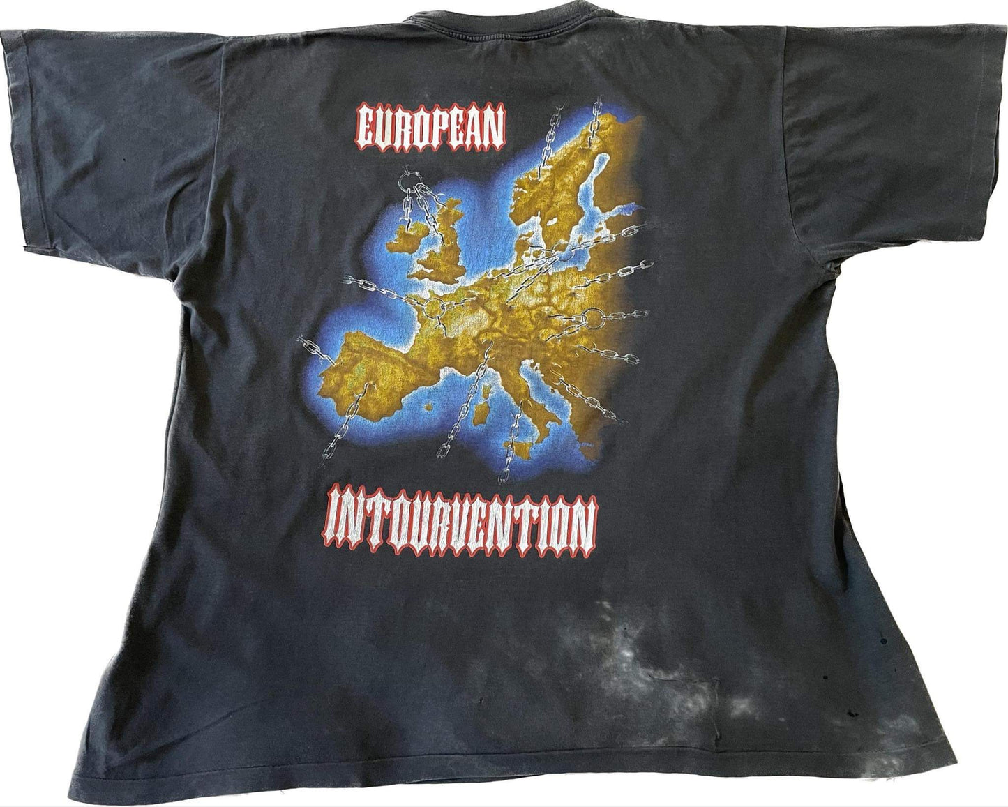 Slayer - European Intourvention - Original 1994 Vintage t-shirt