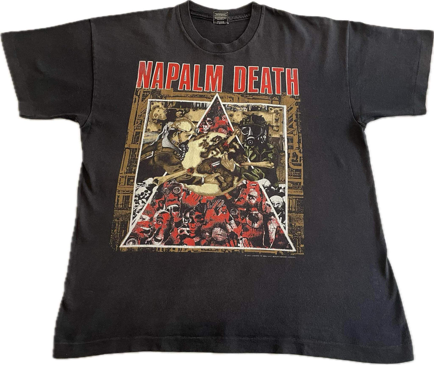 Napalm Death - Campaign For Musical Destruction Europe 1992 - Original Vintage t-shirt