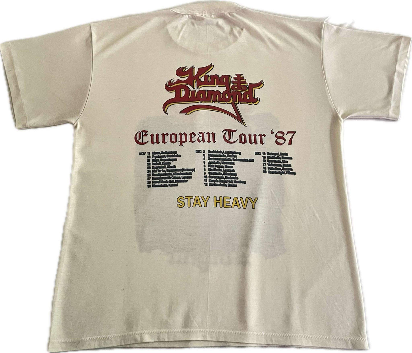 King Diamond - Abigail / European Tour 1987 - Original Vintage t-shirt