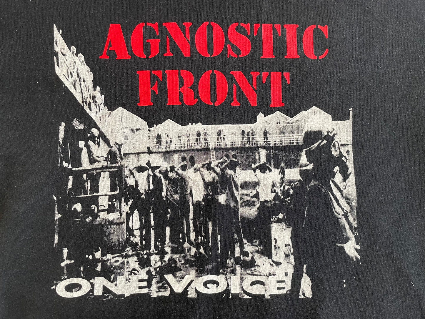 Agnostic Front - One Voice! European Tour 92 - Original Vintage Hoodie