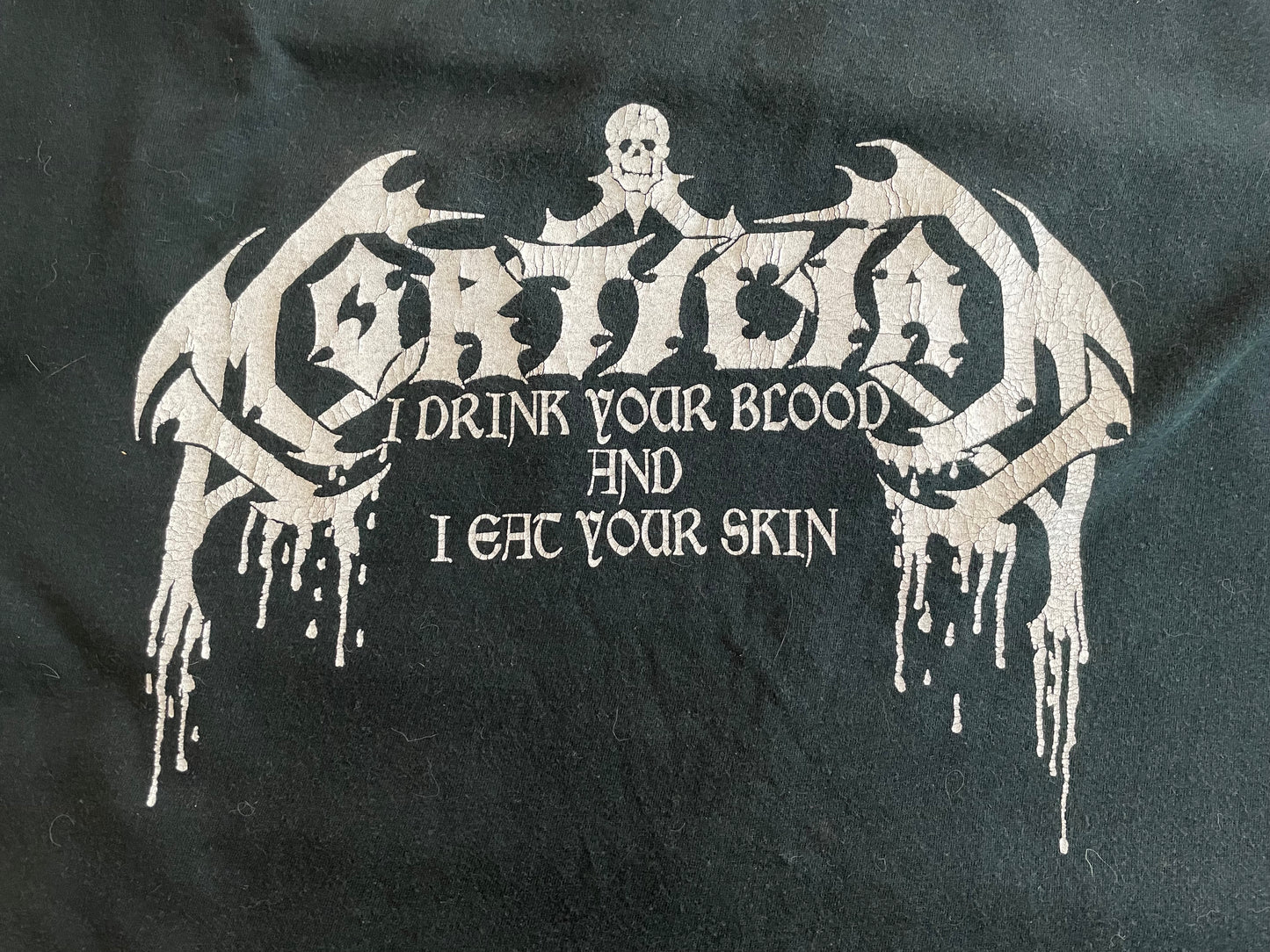 Mortician - I Drink Your Blood And Eat Your Skin - Rare Vintage 1999 T-Shirt