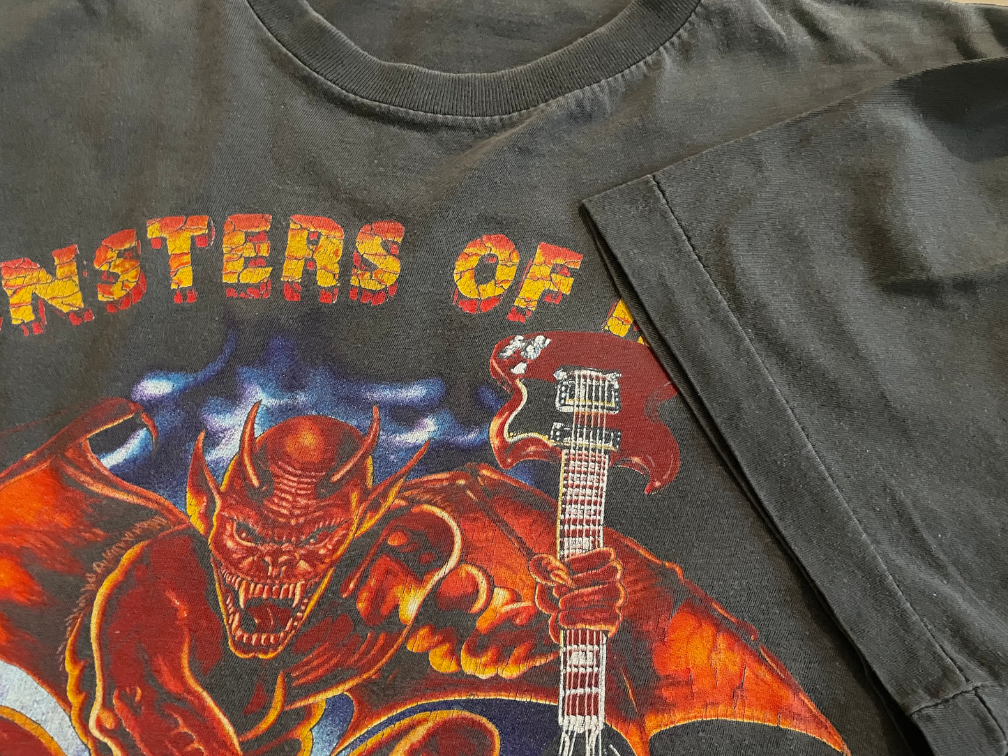Monsters Of Rock 1991 - AC/DC - Metallica - Mötley Crüe - Original Vintage t-shirt