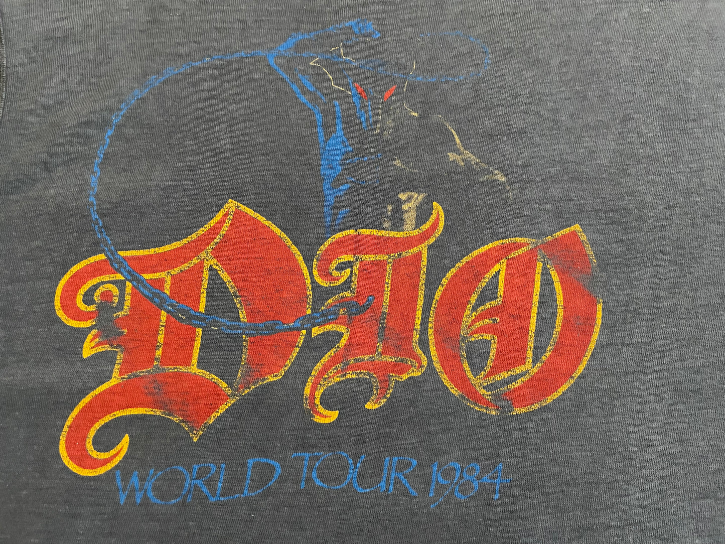 Dio - The Last In Line / World Tour 1984 - Original Vintage 1984 Muscle Shirt