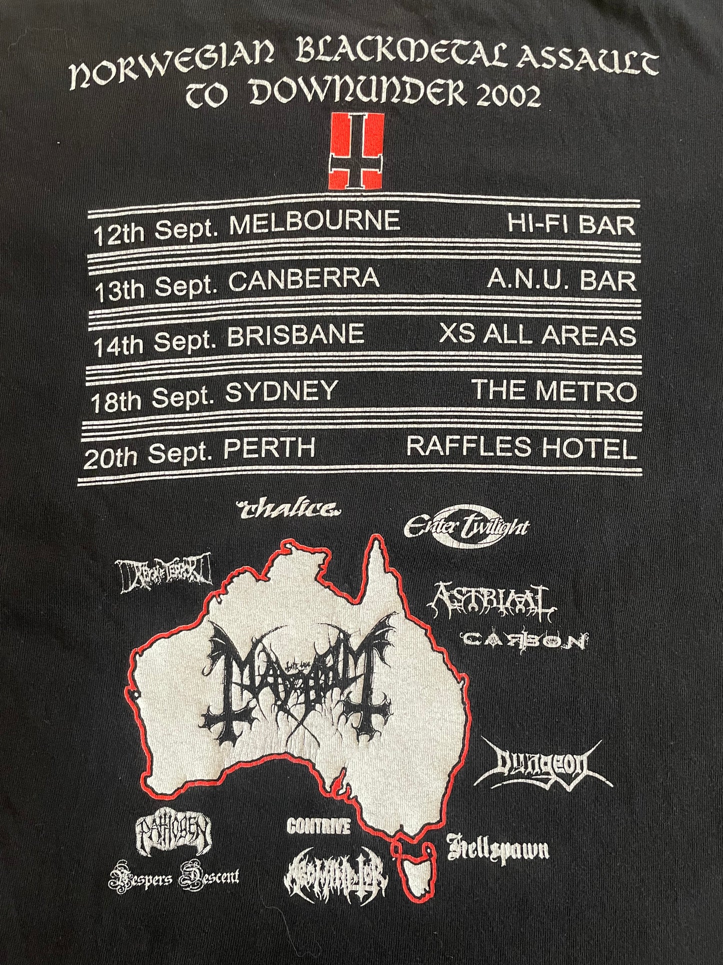 Mayhem - Australian Legion 2002 - Original Vintage Longsleeve