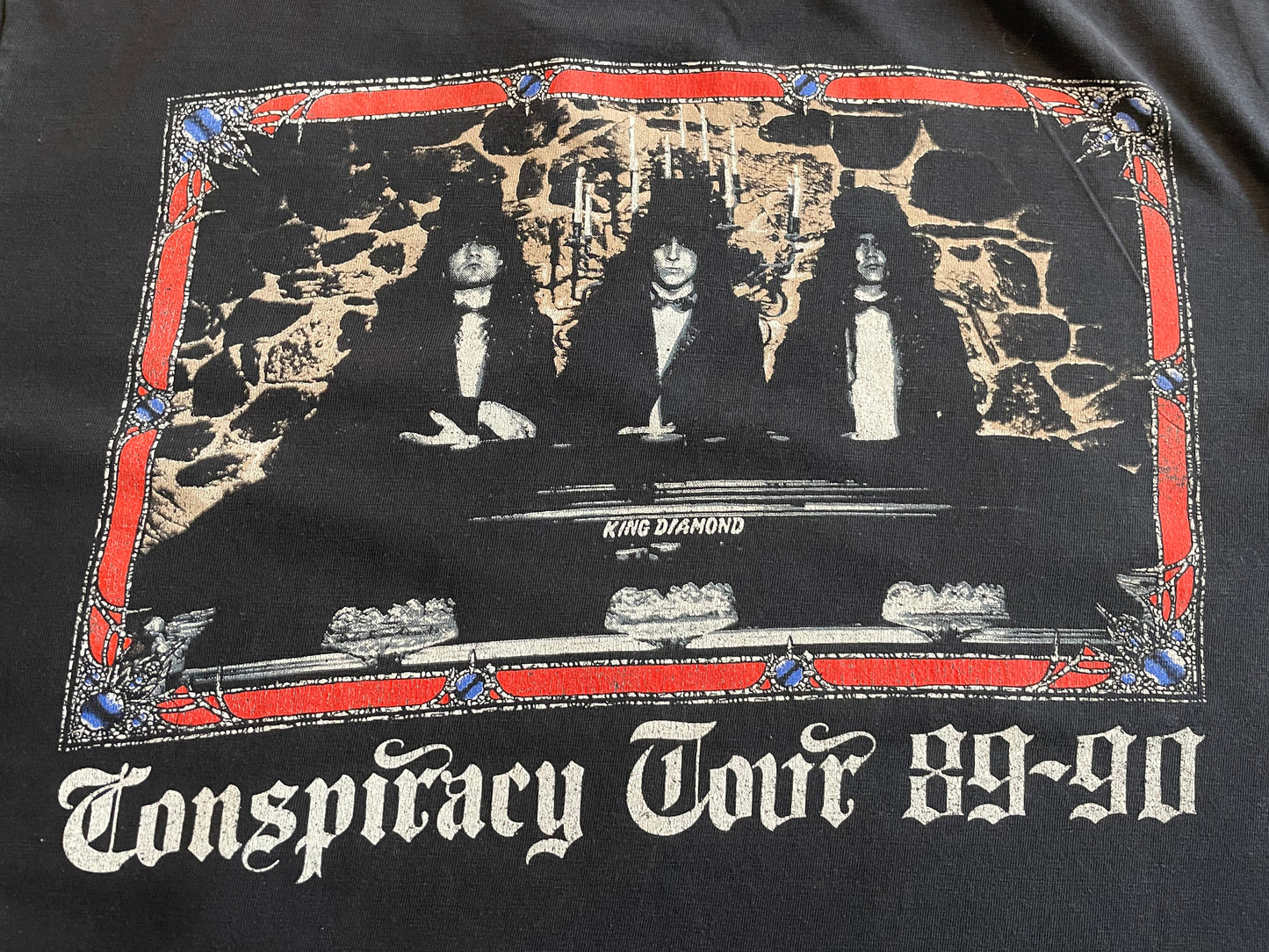 King Diamond - Conspiracy Tour 89-90 - Original Vintage 1989 t-shirt