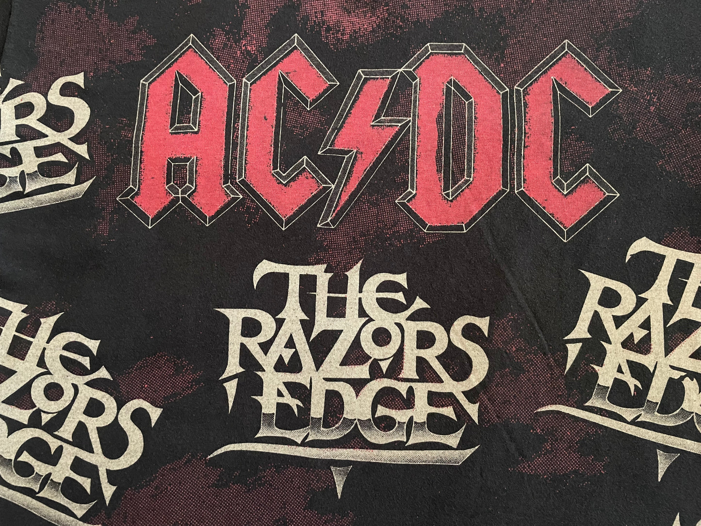 AC/DC - The Razors Edge - Original Vintage 1990 All Over Print t-shirt