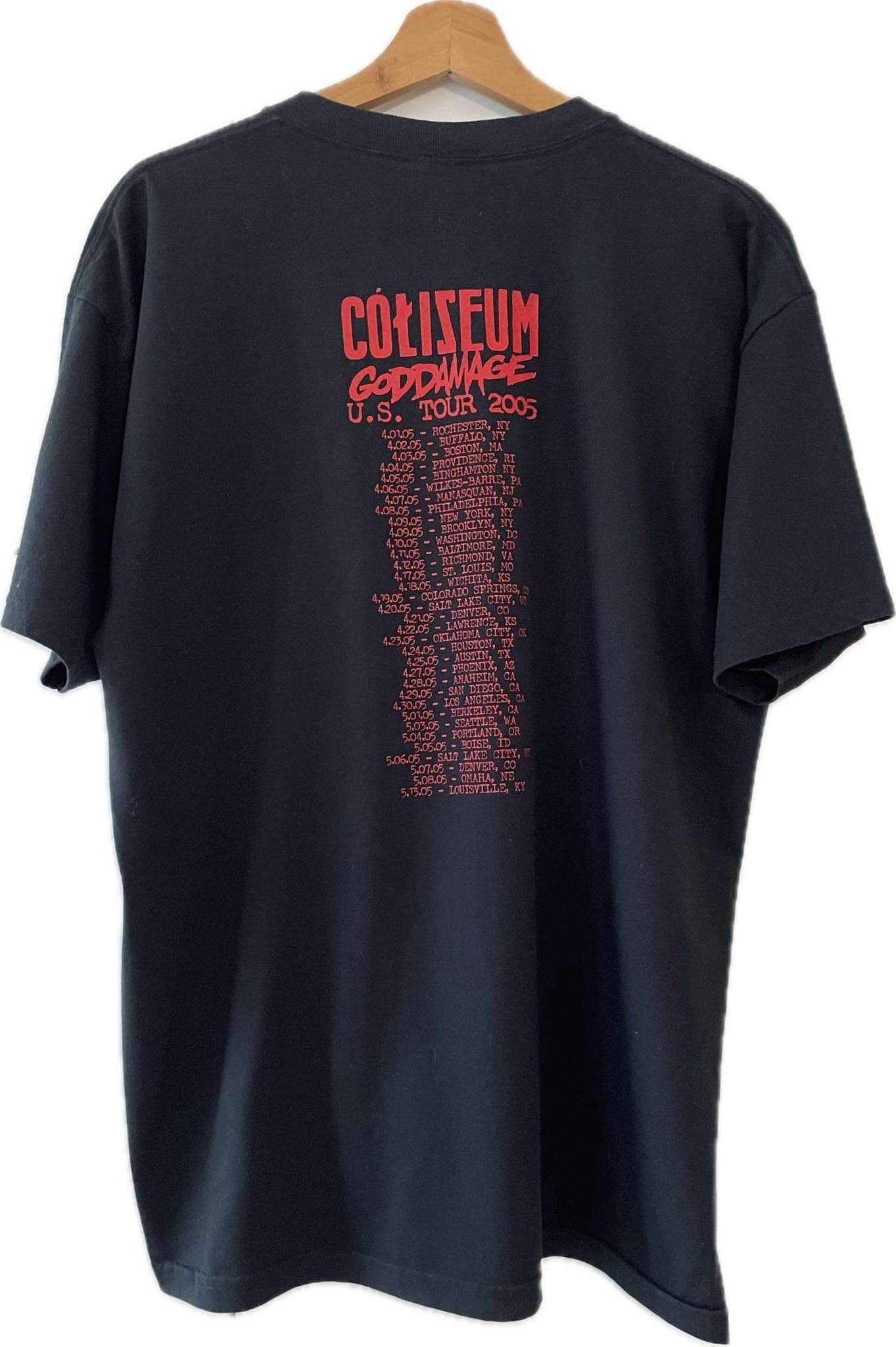 Coliseum - Goddamage - US TOUR ‘05 - Original Vintage t-shirt