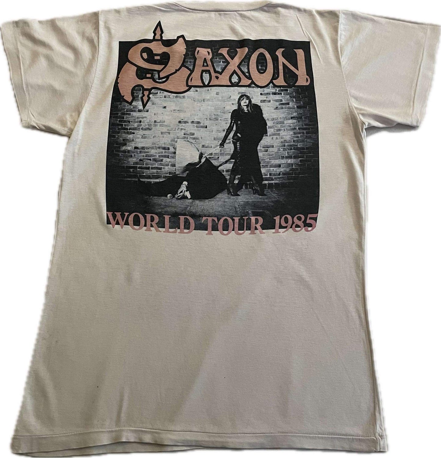 Saxon - Innocence Is No Excuse / World Tour 1985 - Original Vintage t-shirt