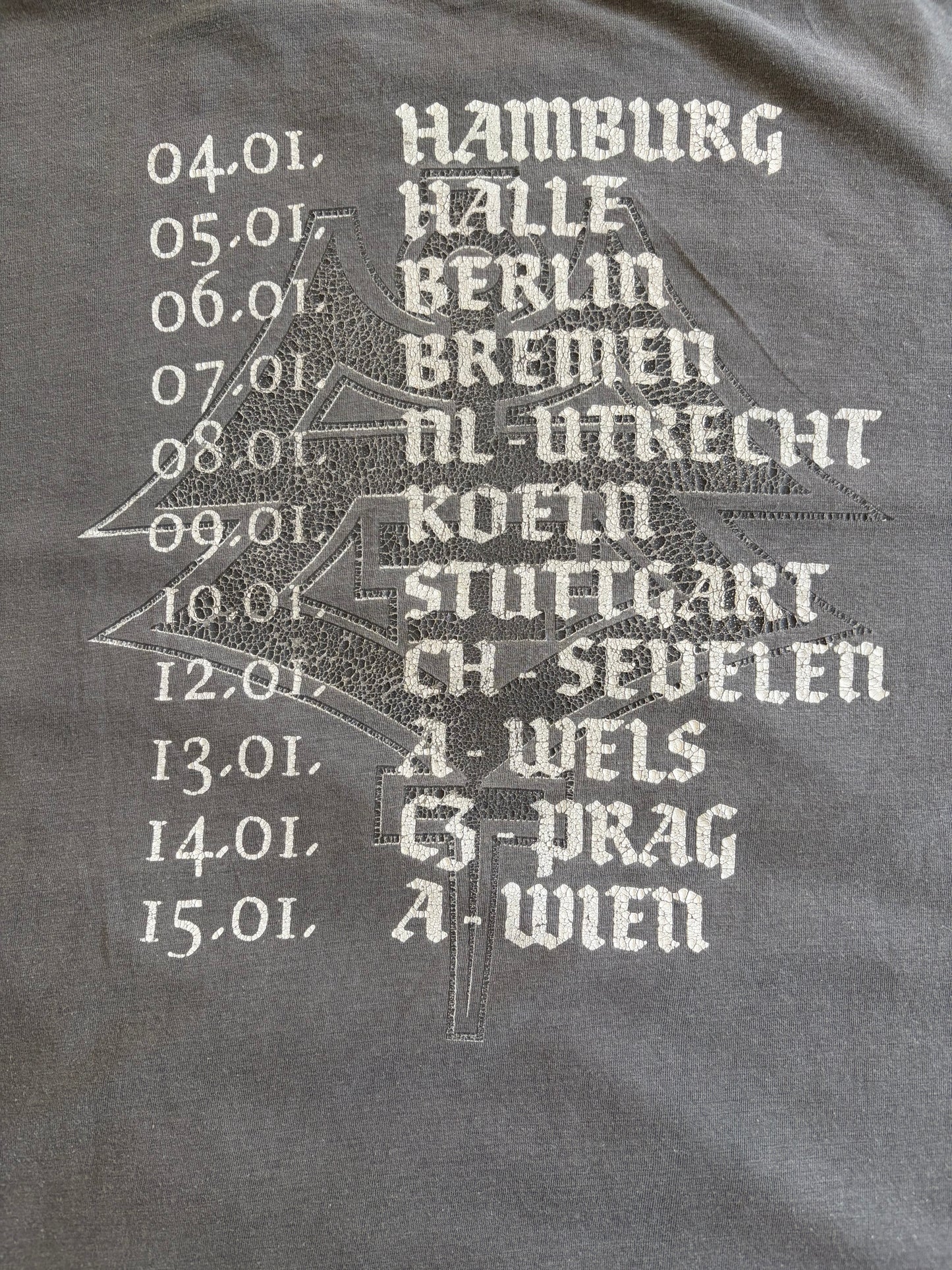 Benediction - Rotten Nun / European Tour 1995 - Original Vintage T-shirt