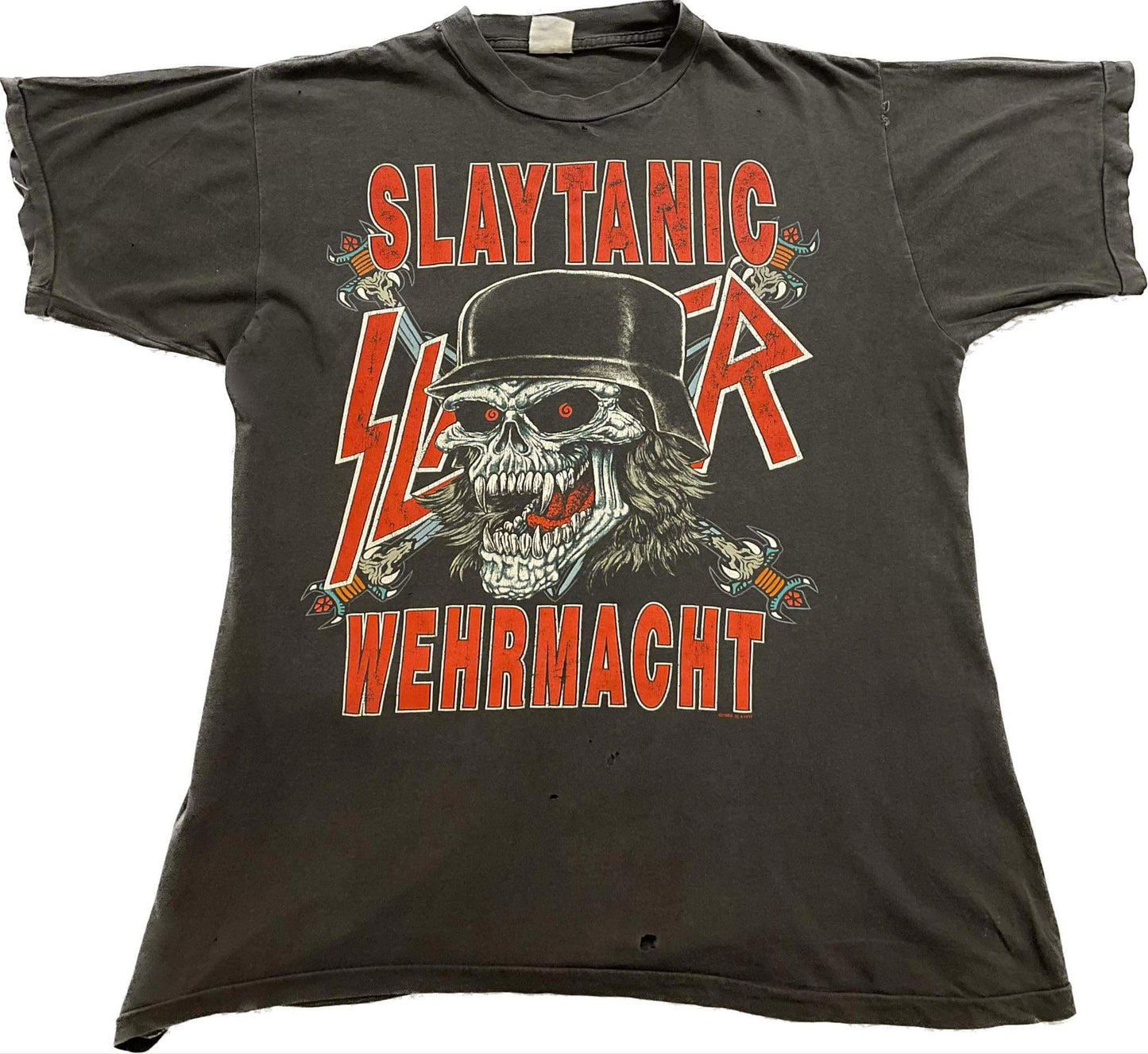 Slayer - Slaytanic Wehrmacht / World Sacrifice Tour 1989 - Original Vintage t-shirt