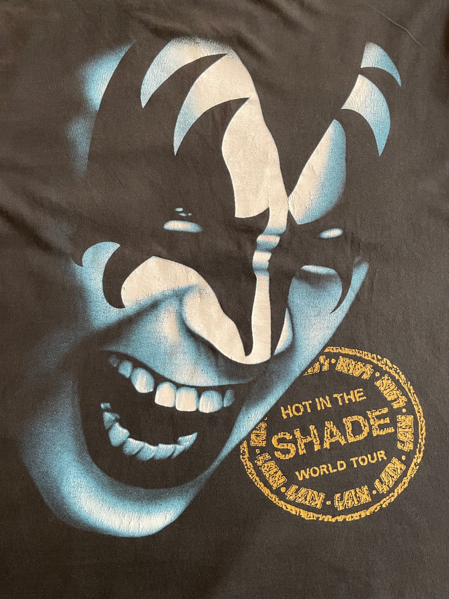 Kiss - Hot In The Shade - Original Vintage 1990 t-shirt