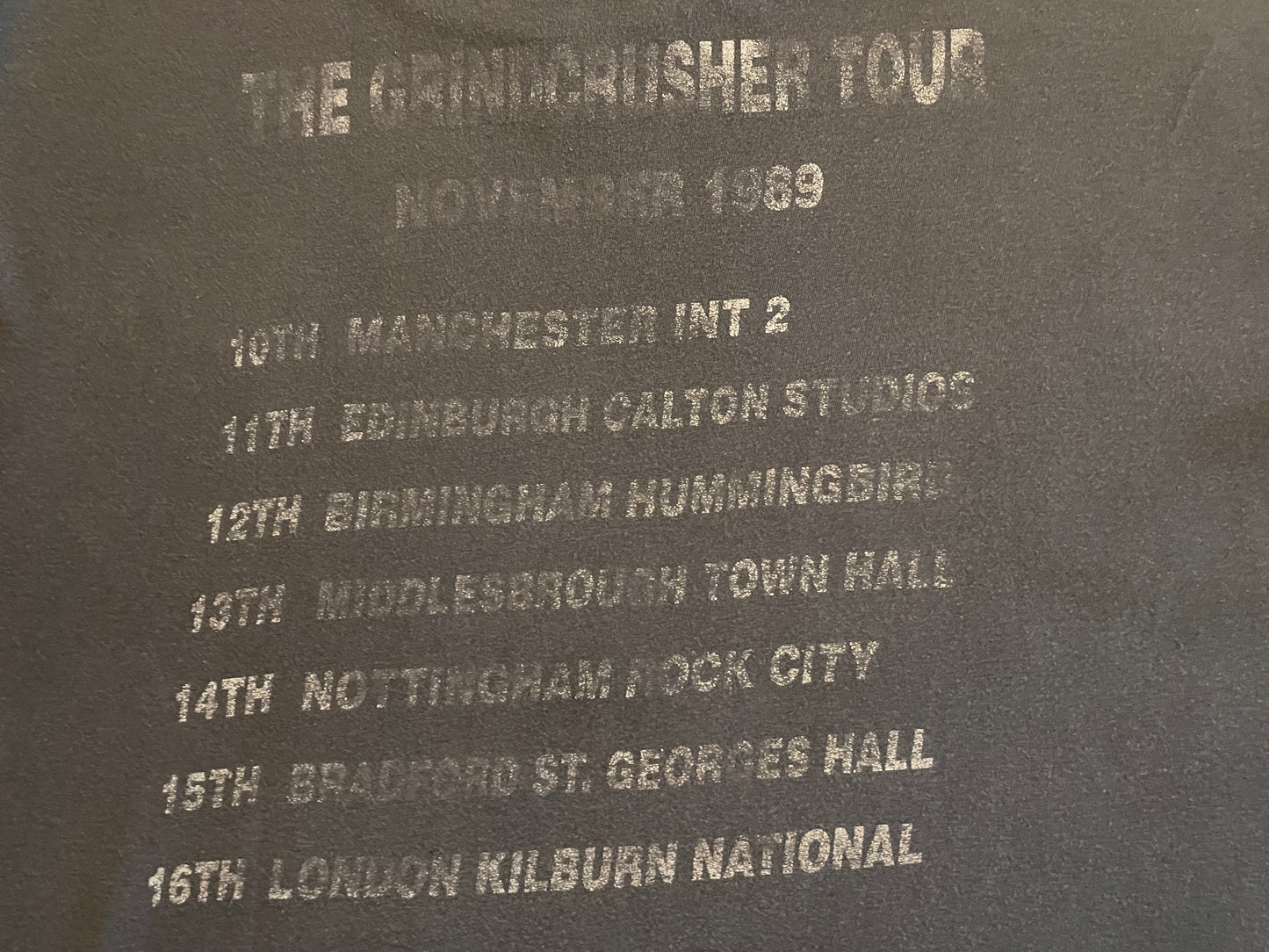 Grindcrusher Tour 1989 - Morbid Angel / Bolt Thrower / Napalm Death / Carcass - Original Vintage Longsleeve