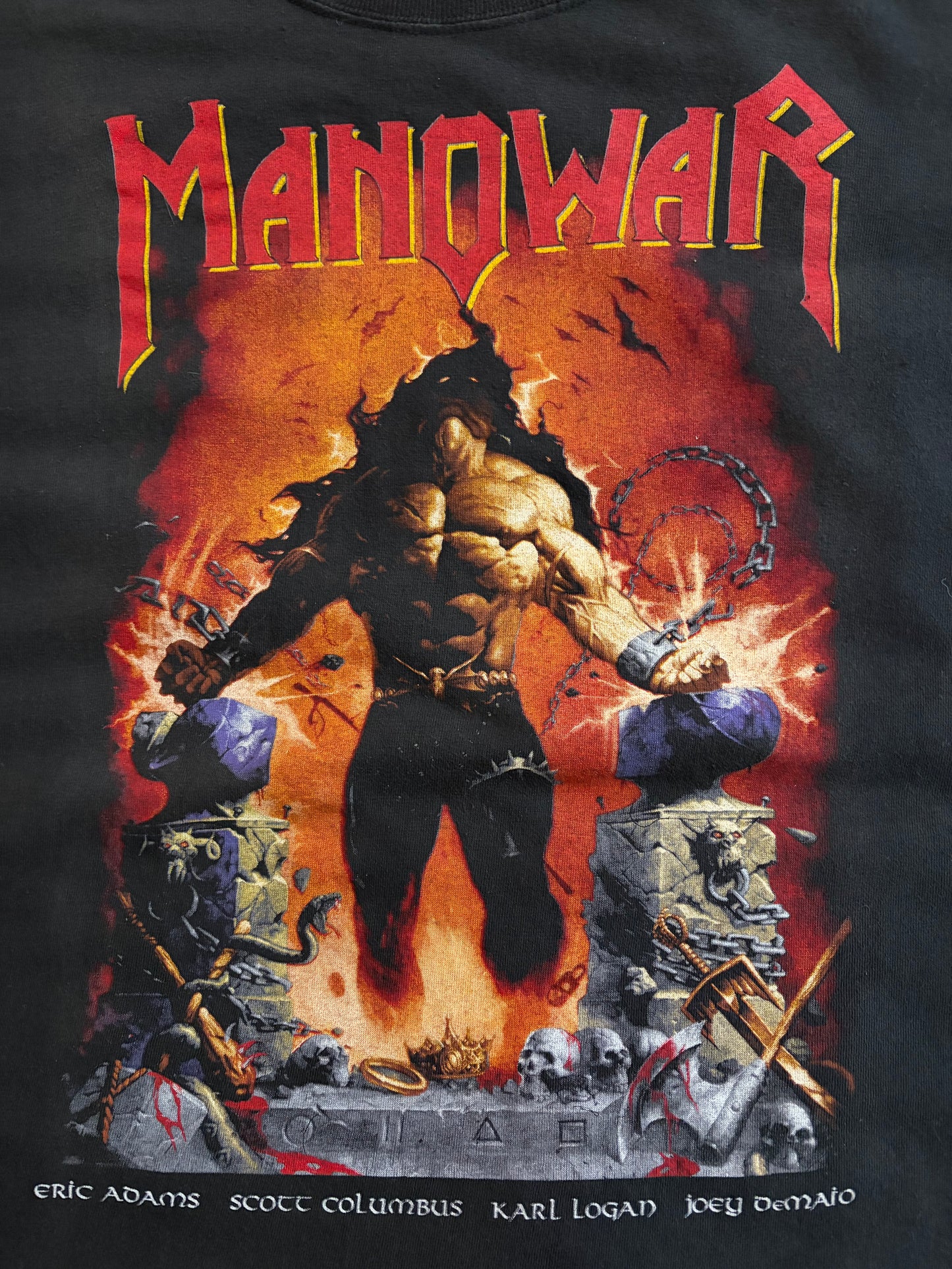 Manowar - Louder Than Hell - European Tour 1997 - Original Vintage T-shirt