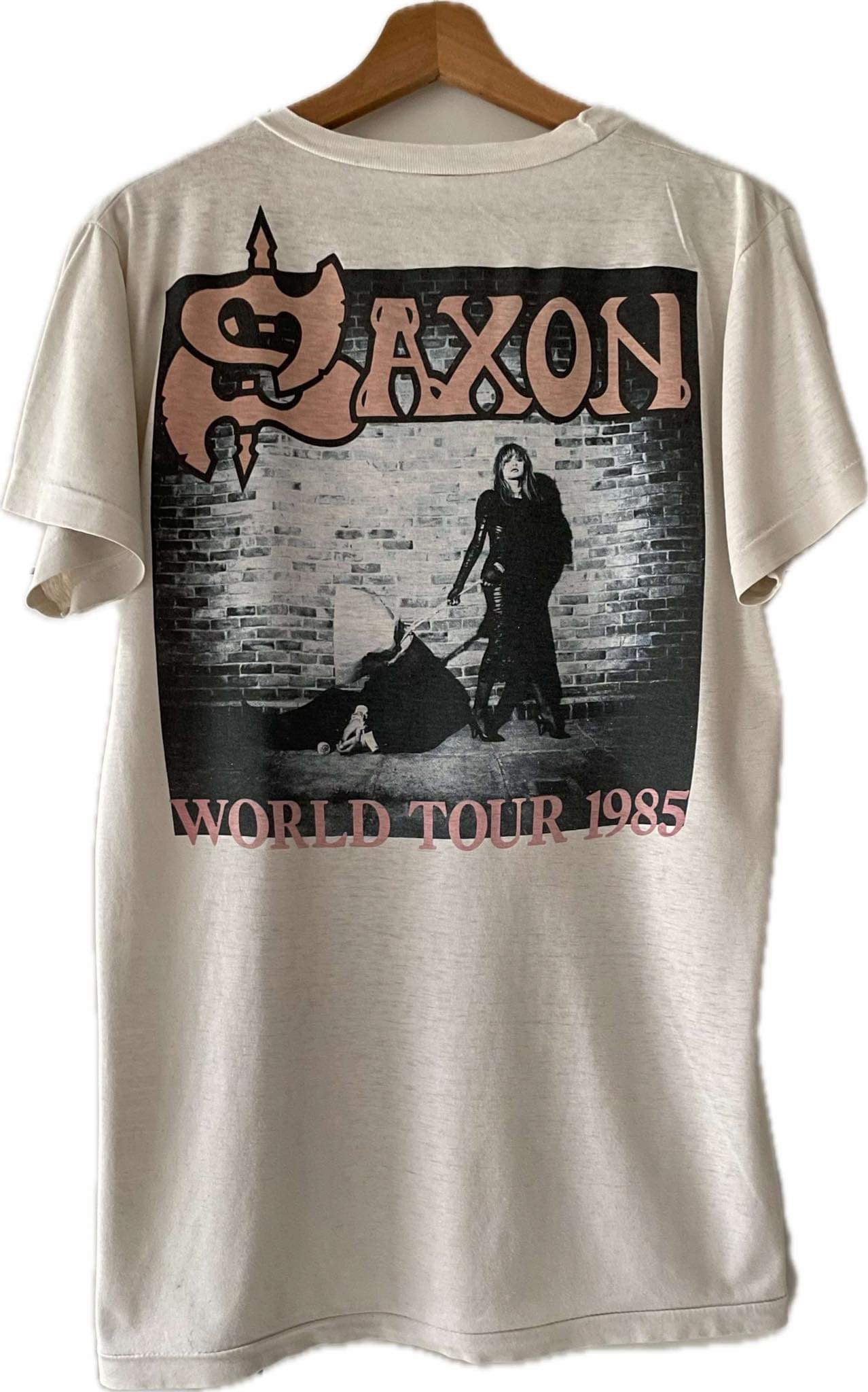 Saxon - Innocence Is No Excuse / World Tour 1985 - Original Vintage t-shirt