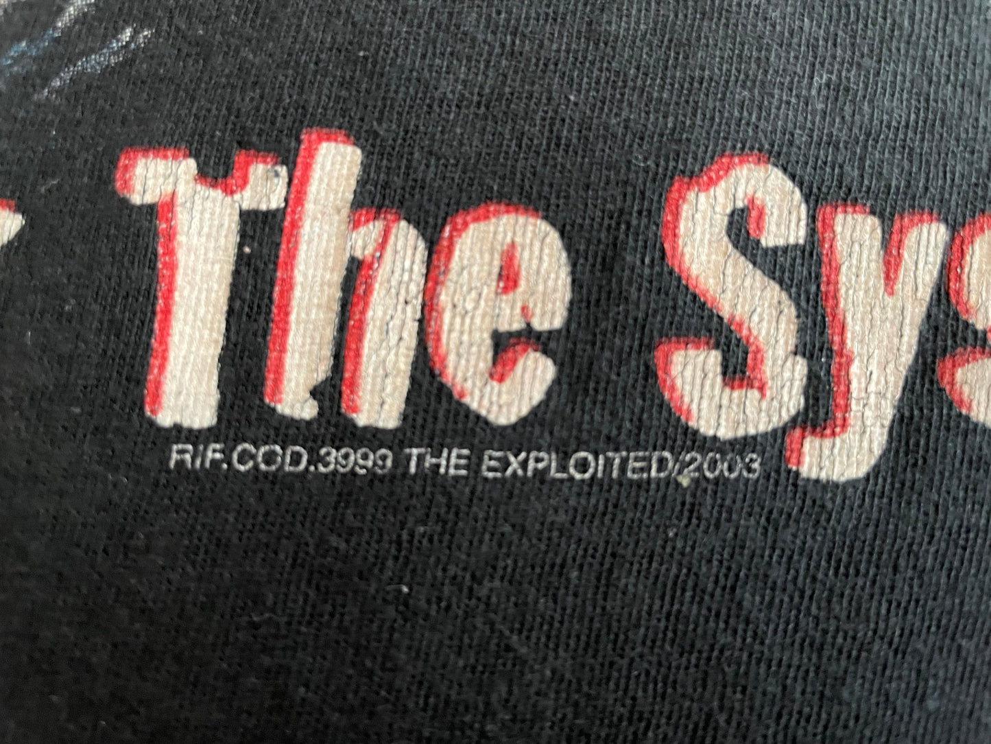 The Exploited - Fuck The System - Original Vintage 2003 t-shirt