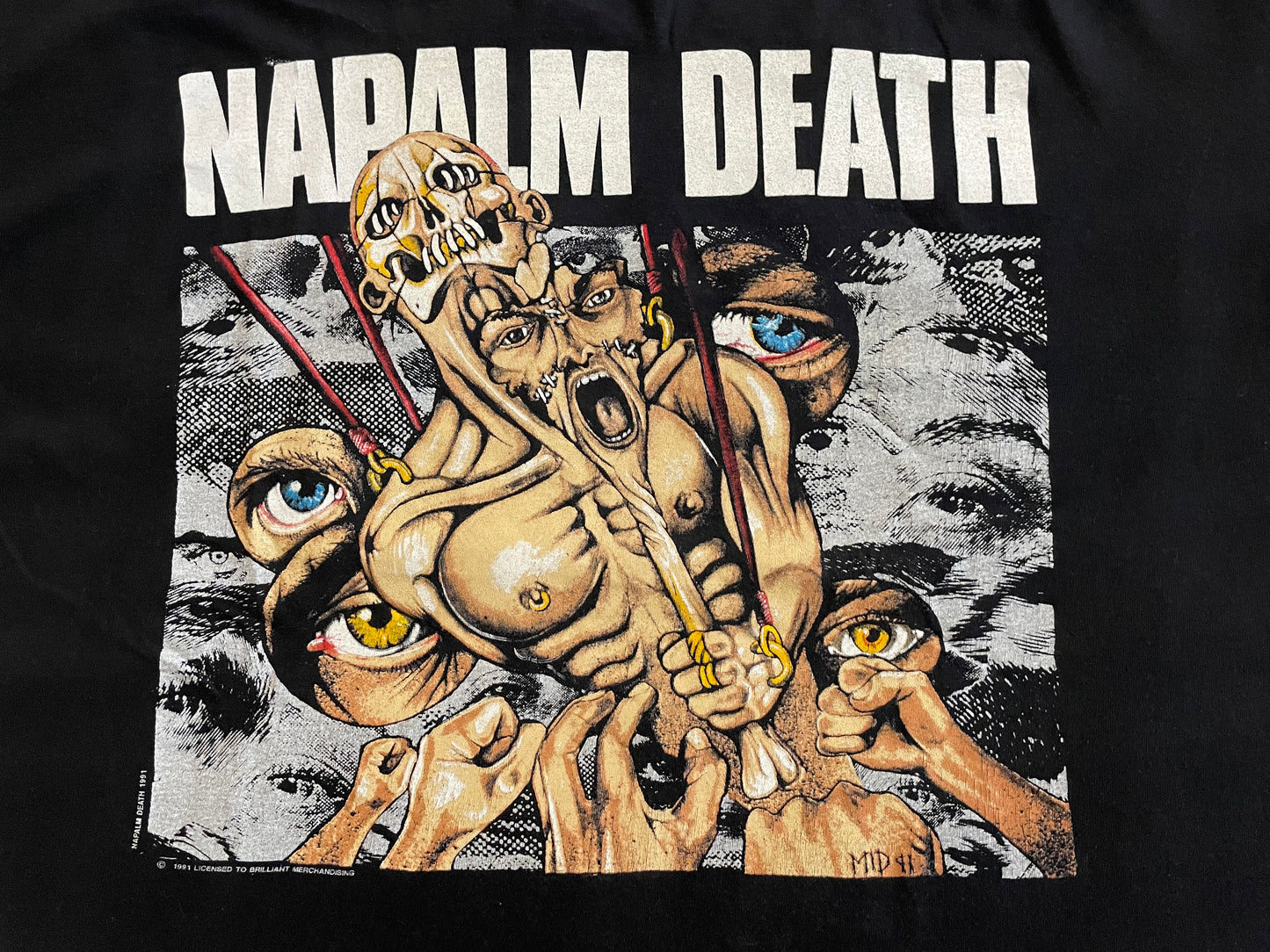Napalm Death - Mass Appeal Madness - Original Vintage 1991 t-shirt