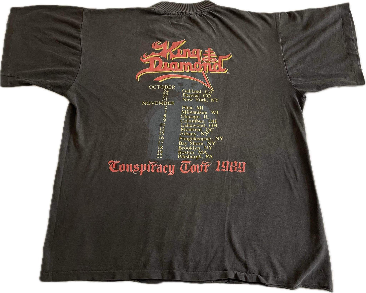 King Diamond - Conspiracy Tour USA 1989 - Original Vintage t-shirt