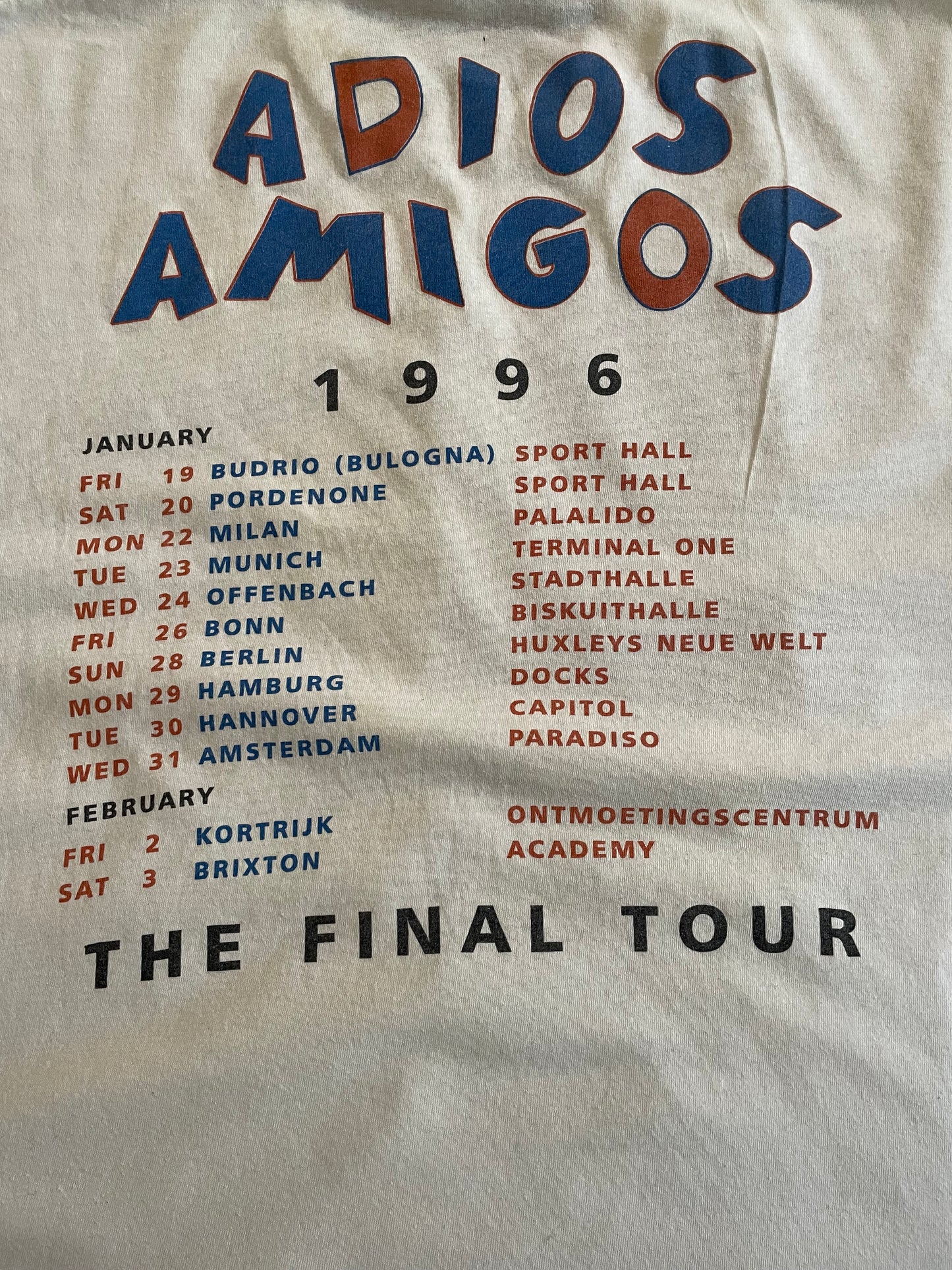 Ramones - Adios Amigos - The Final Tour Europe 1996
