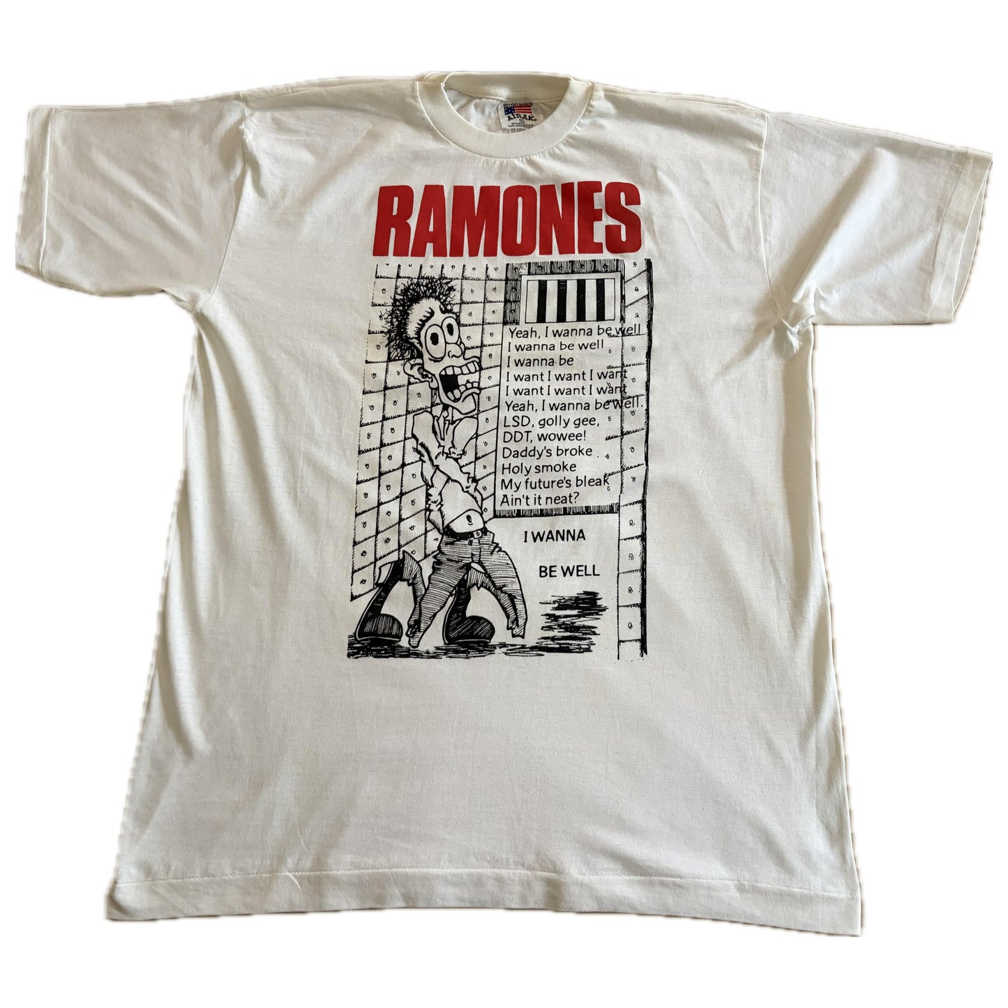 Ramones - I Wanna Be Well - Original Vintage 90’s t-shirt