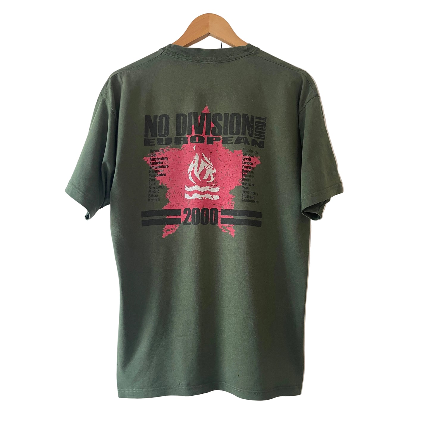 Hot Water Music - No Division European Tour 2000 - Original Vintage t-shirt