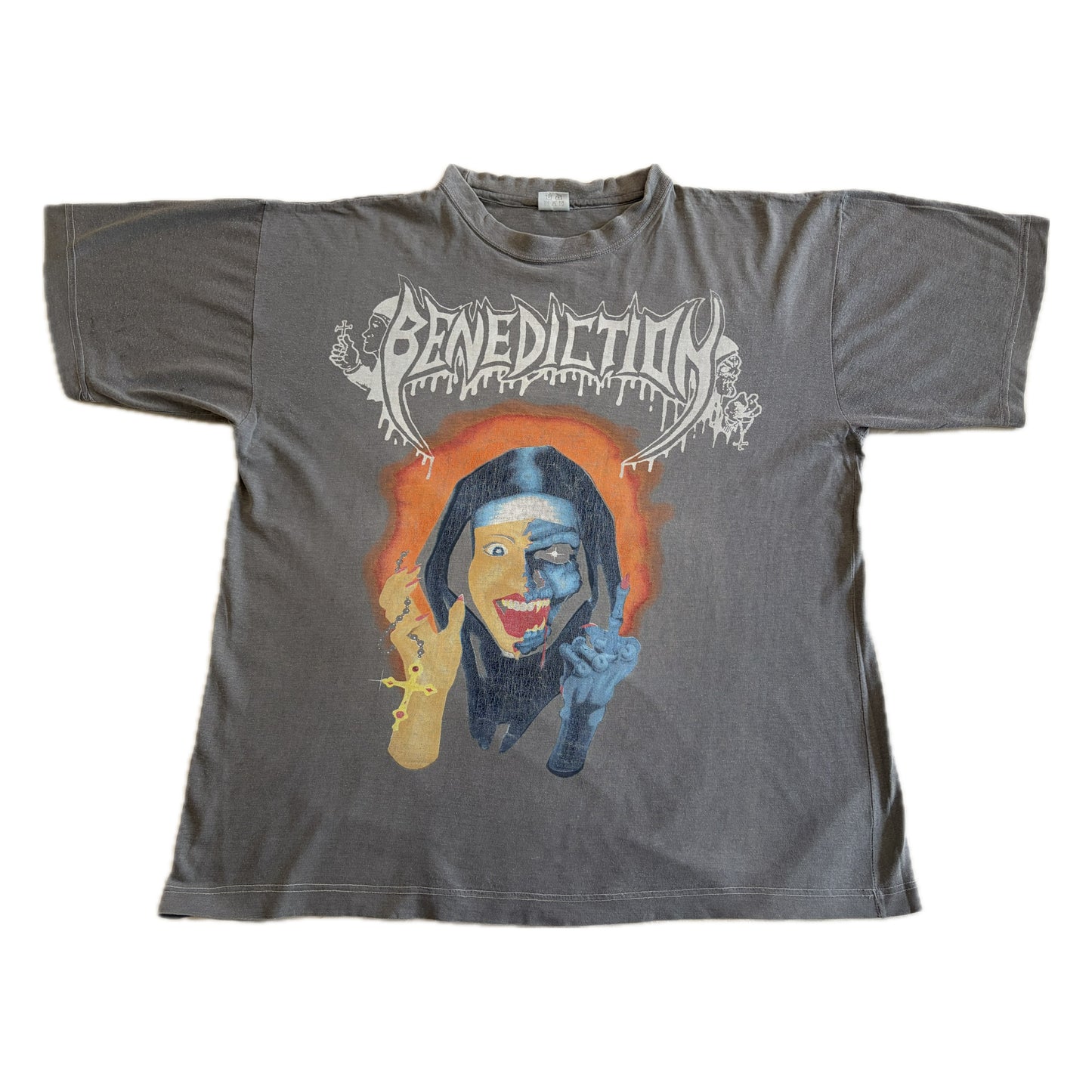 Benediction - Rotten Nun / European Tour 1995 - Original Vintage T-shirt