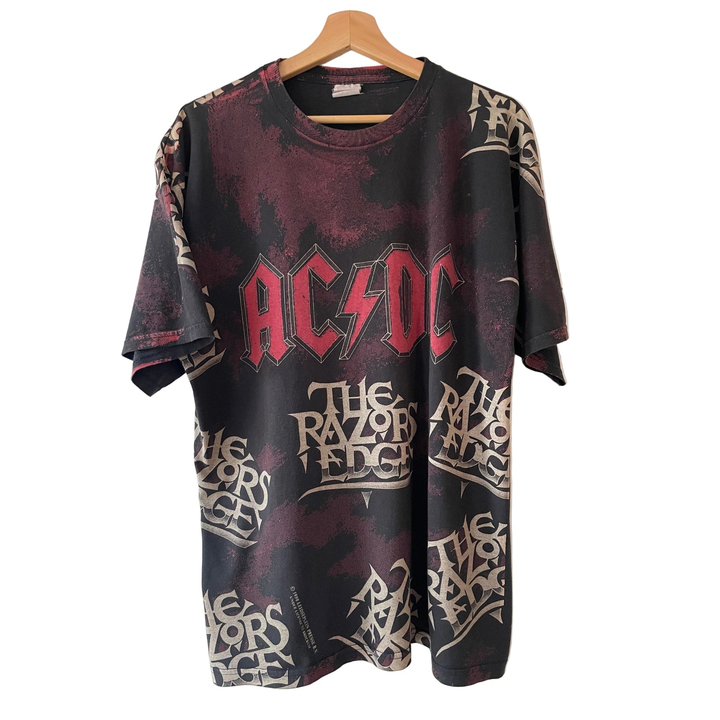 AC/DC - The Razors Edge - Original Vintage 1990 All Over Print t-shirt