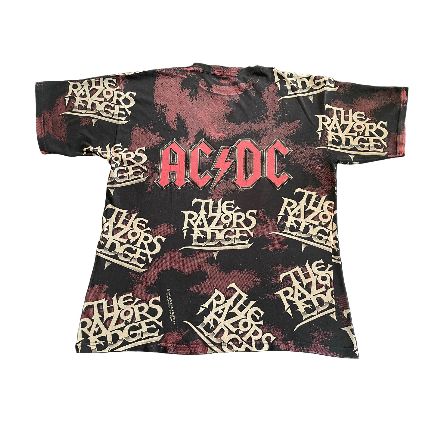 AC/DC - The Razors Edge - Original Vintage 1990 All Over Print t-shirt