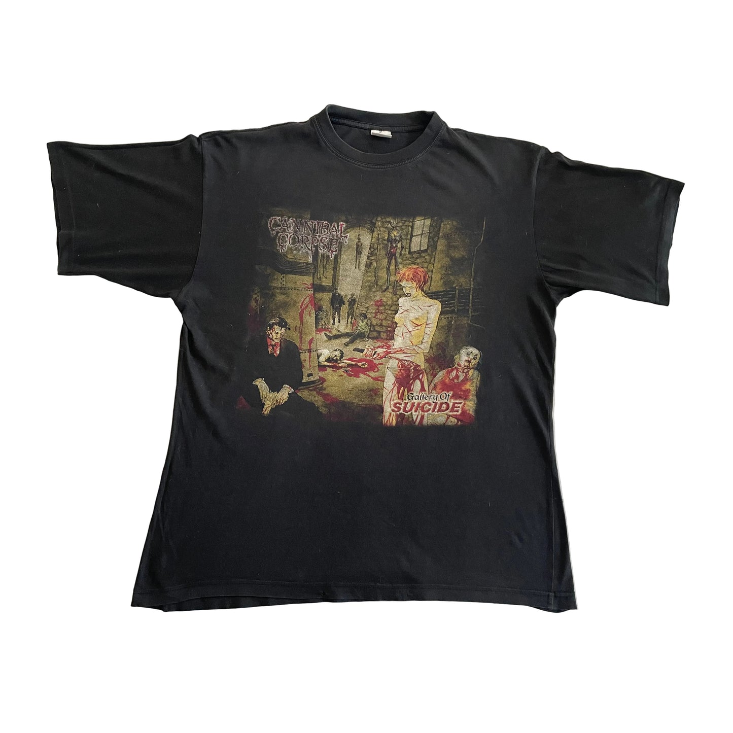 Cannibal Corpse - Gallery Of Suicide / European Tour 1998 - Original Vintage T-Shirt