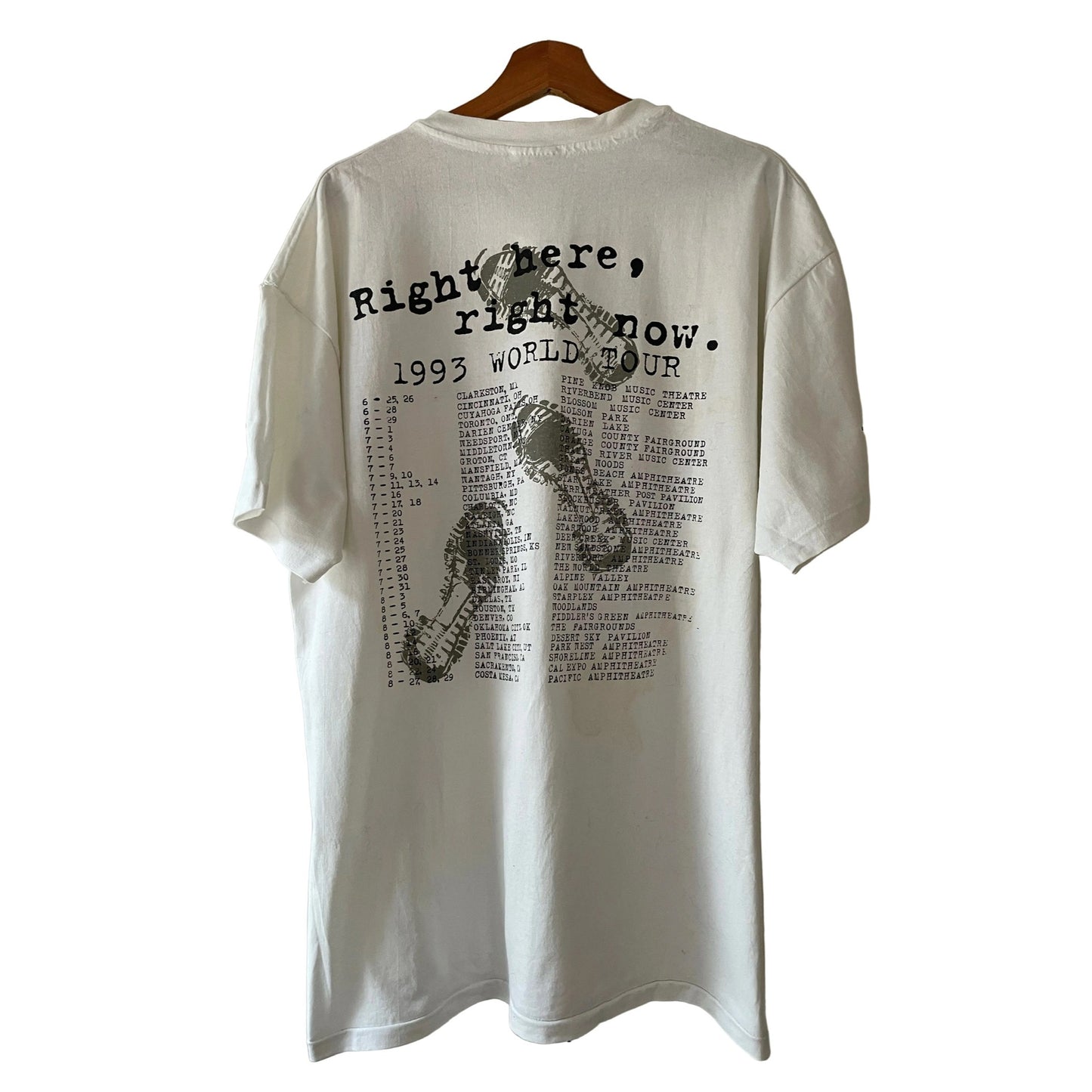 Van Halen - Right Here, Right Now 1993 World Tour - Original Vintage t-shirt