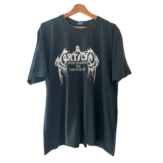 Mortician - I Drink Your Blood And Eat Your Skin - Rare Vintage 1999 T-Shirt