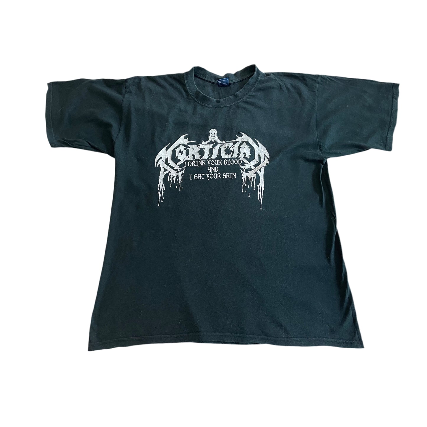 Mortician - I Drink Your Blood And Eat Your Skin - Rare Vintage 1999 T-Shirt