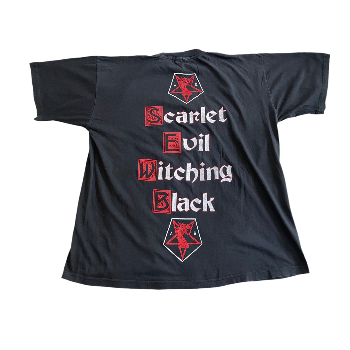 Necromantia - Scarlet Evil Witching Black - Original Vintage 1995 t-shirt