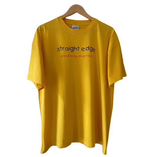 Straight Edge - Proud To Be Drug Free - Vintage 90’s t-shirt
