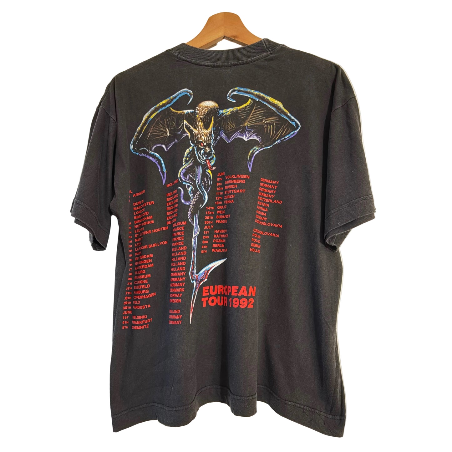 Obituary - The End Complete - European Tour 1992 - Original Vintage t-shirt