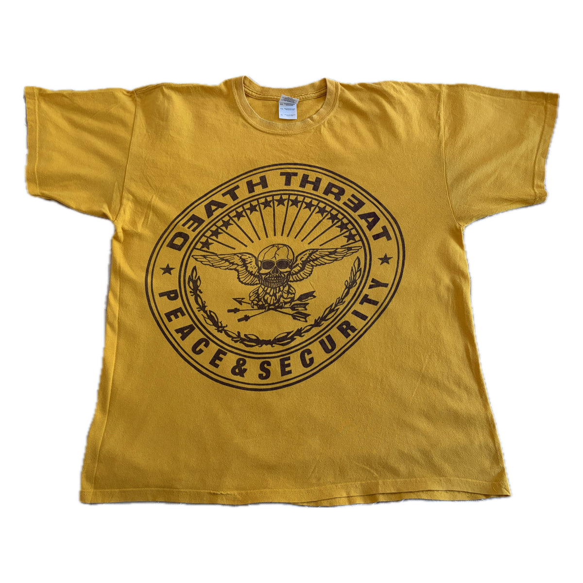 Death Threat - Peace & Security - Original Vintage 00’s T-shirt