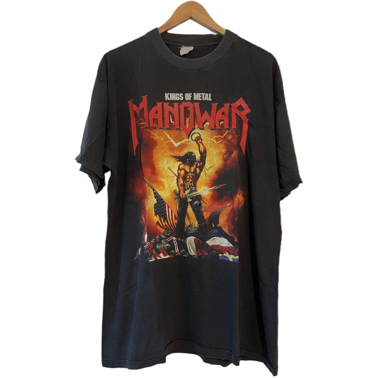 Manowar - Kings Of Metal - Agony And Ecstasy World Tour 94/95 - Original Vintage t-shirt