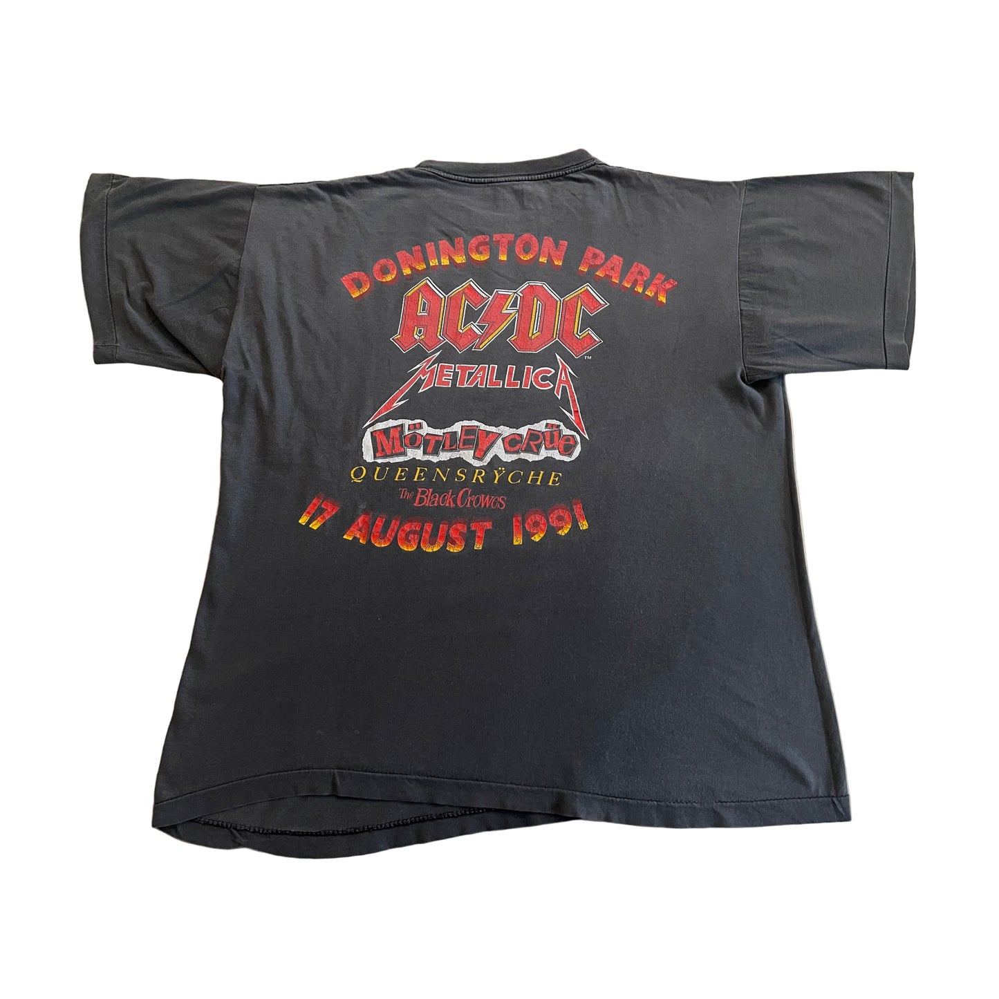 Monsters Of Rock 1991 - AC/DC - Metallica - Mötley Crüe - Original Vintage t-shirt