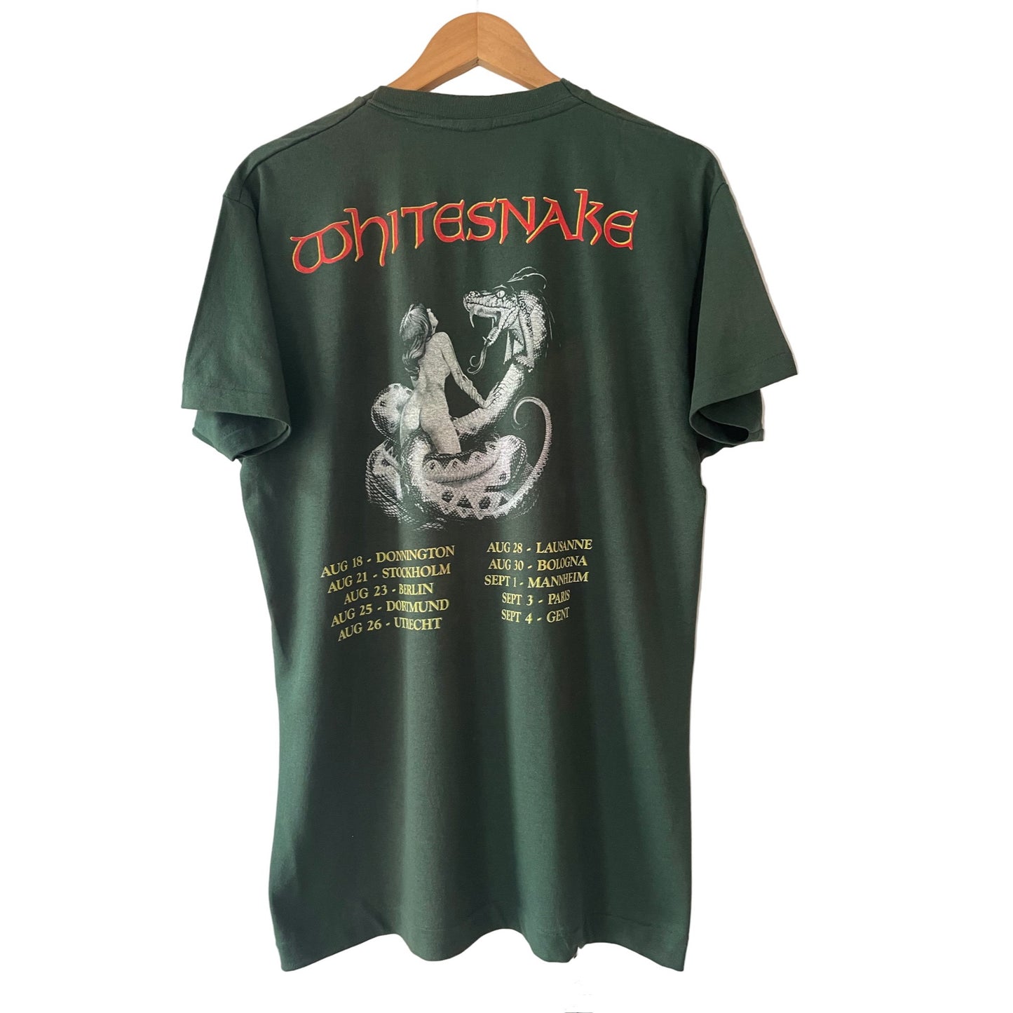 Whitesnake - Whitesnake Commando’s / European Tour 1990 - Original Vintage t-shirt