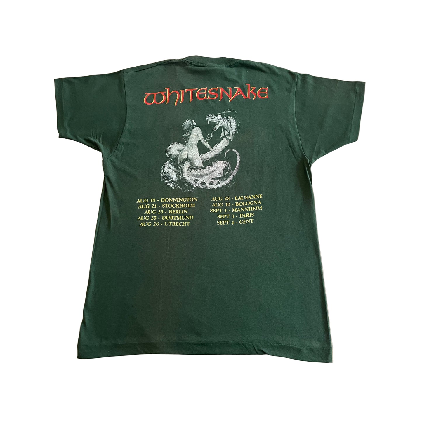 Whitesnake - Whitesnake Commando’s / European Tour 1990 - Original Vintage t-shirt