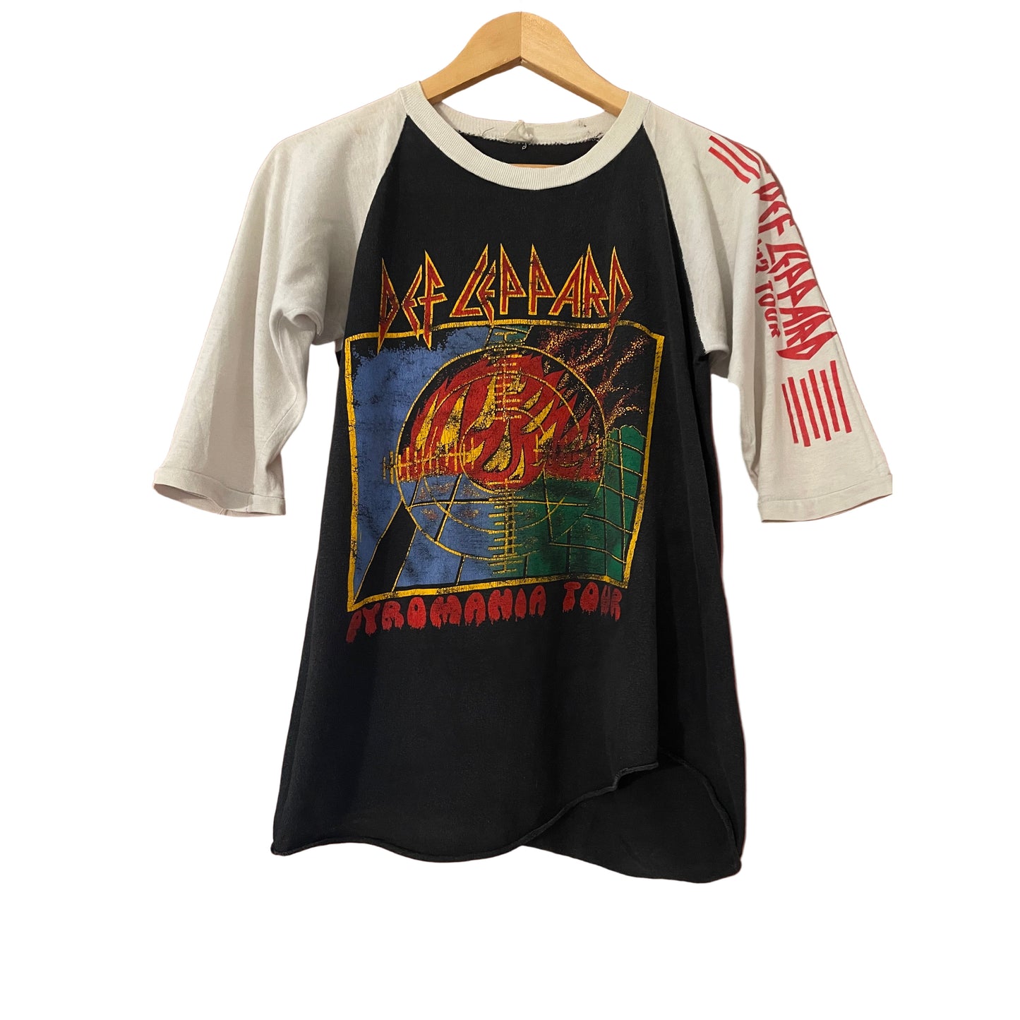 Def Leppard - Pyromania ‘83 Tour - Original Vintage raglan t-shirt
