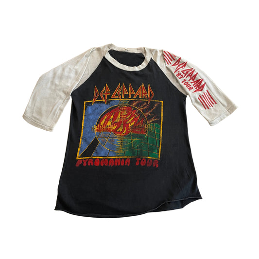 Def Leppard - Pyromania ‘83 Tour - Original Vintage raglan t-shirt