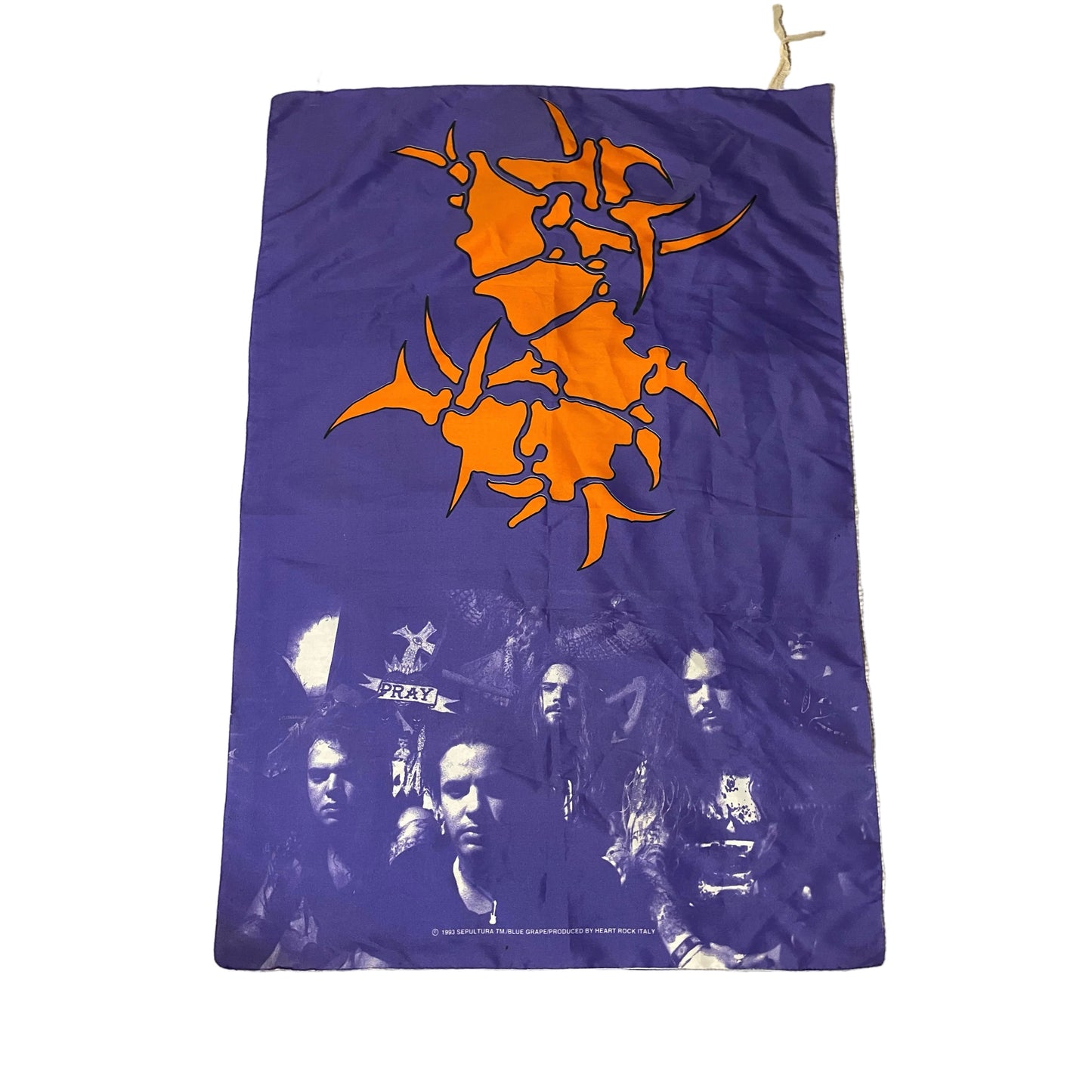 Sepultura - Original Vintage 1993 Blue Grape Flag