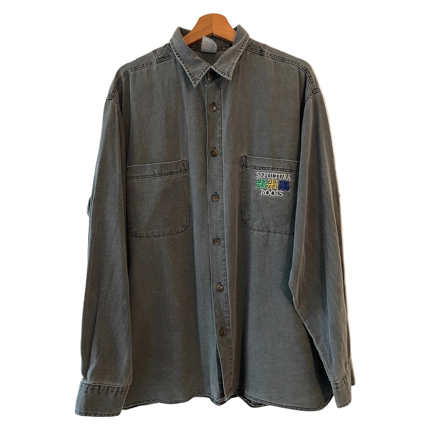 Sepultura - Roots - Original Vintage 1996 Denim longsleeve shirt