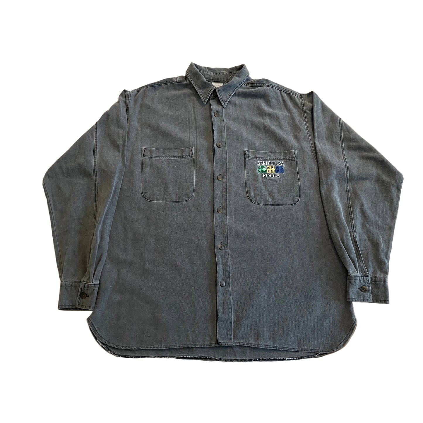 Sepultura - Roots - Original Vintage 1996 Denim longsleeve shirt