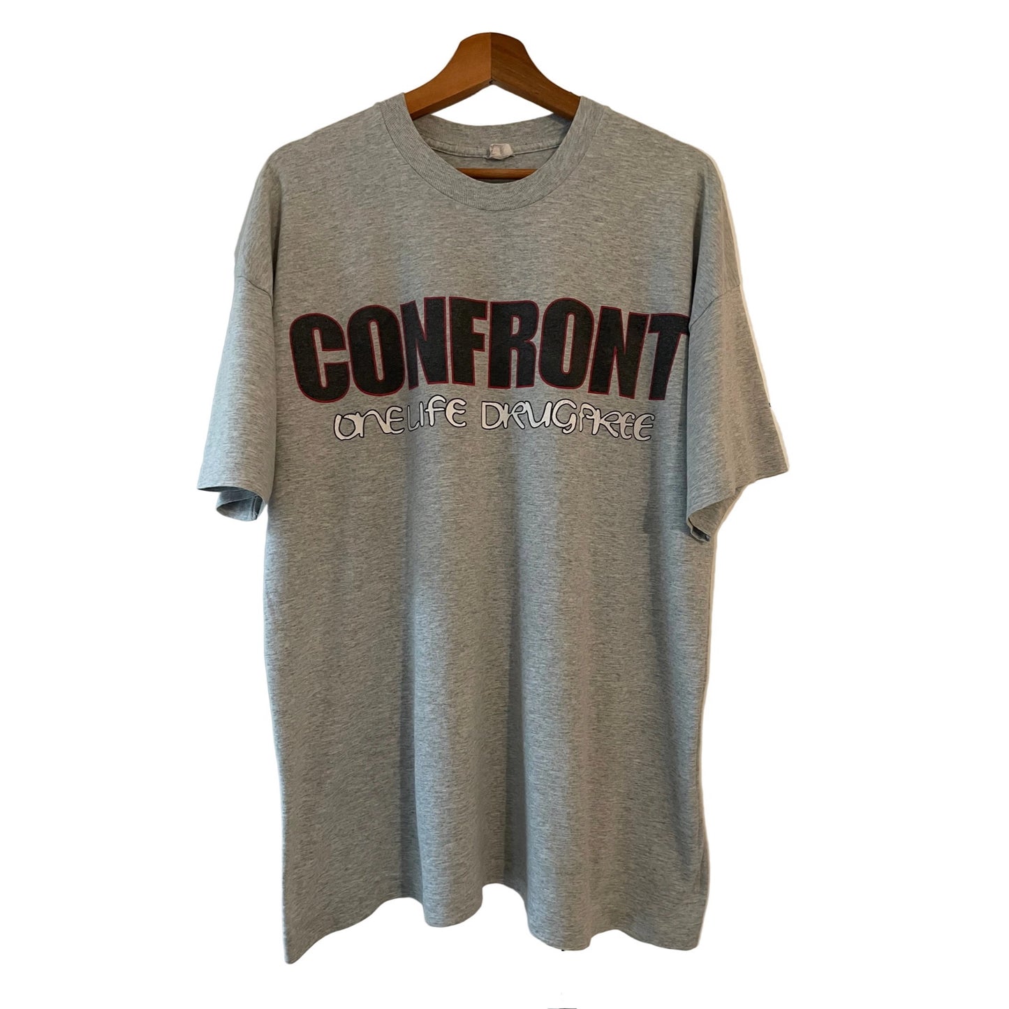 Confront - One Life Drug Free - Original Vintage 90’s t-shirt
