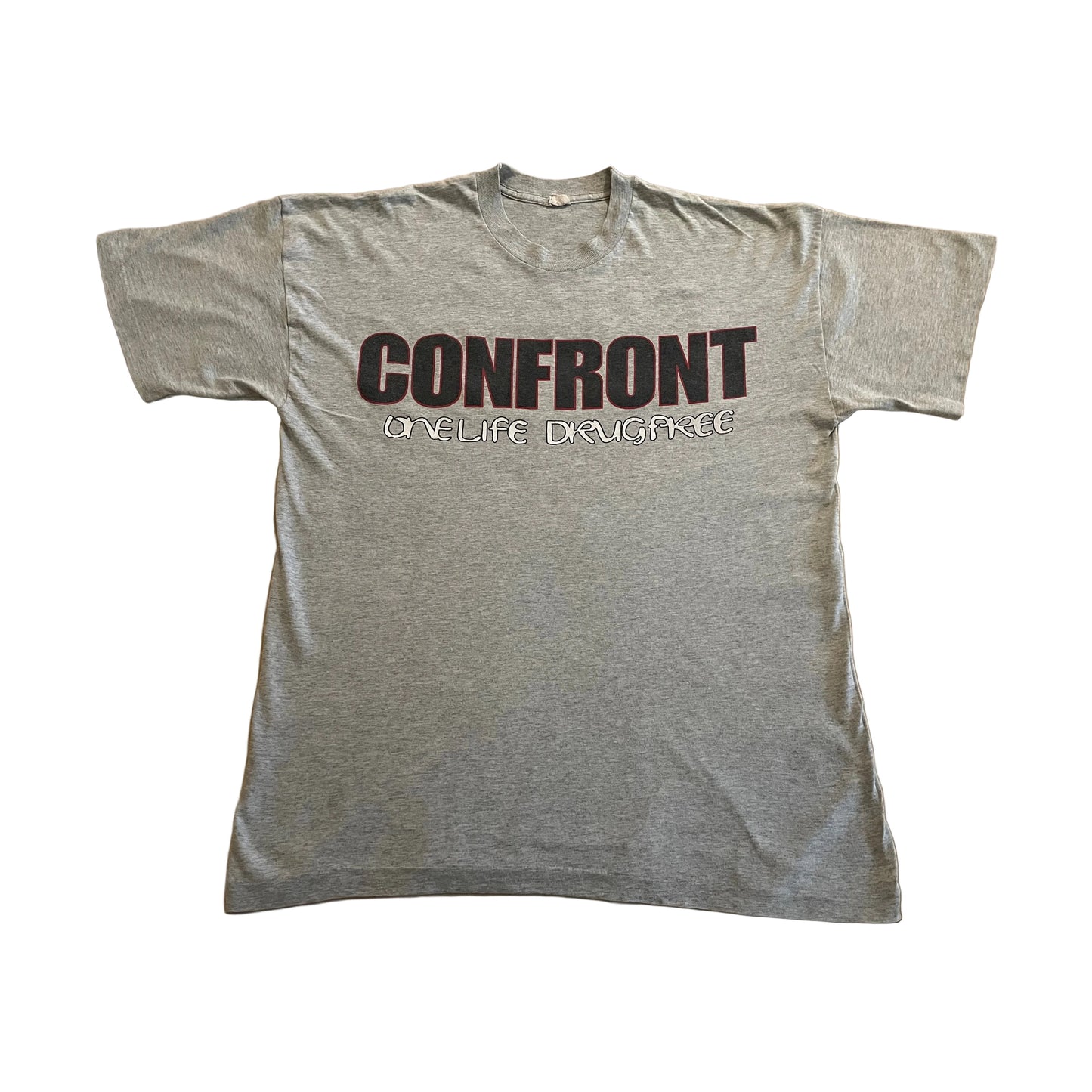 Confront - One Life Drug Free - Original Vintage 90’s t-shirt