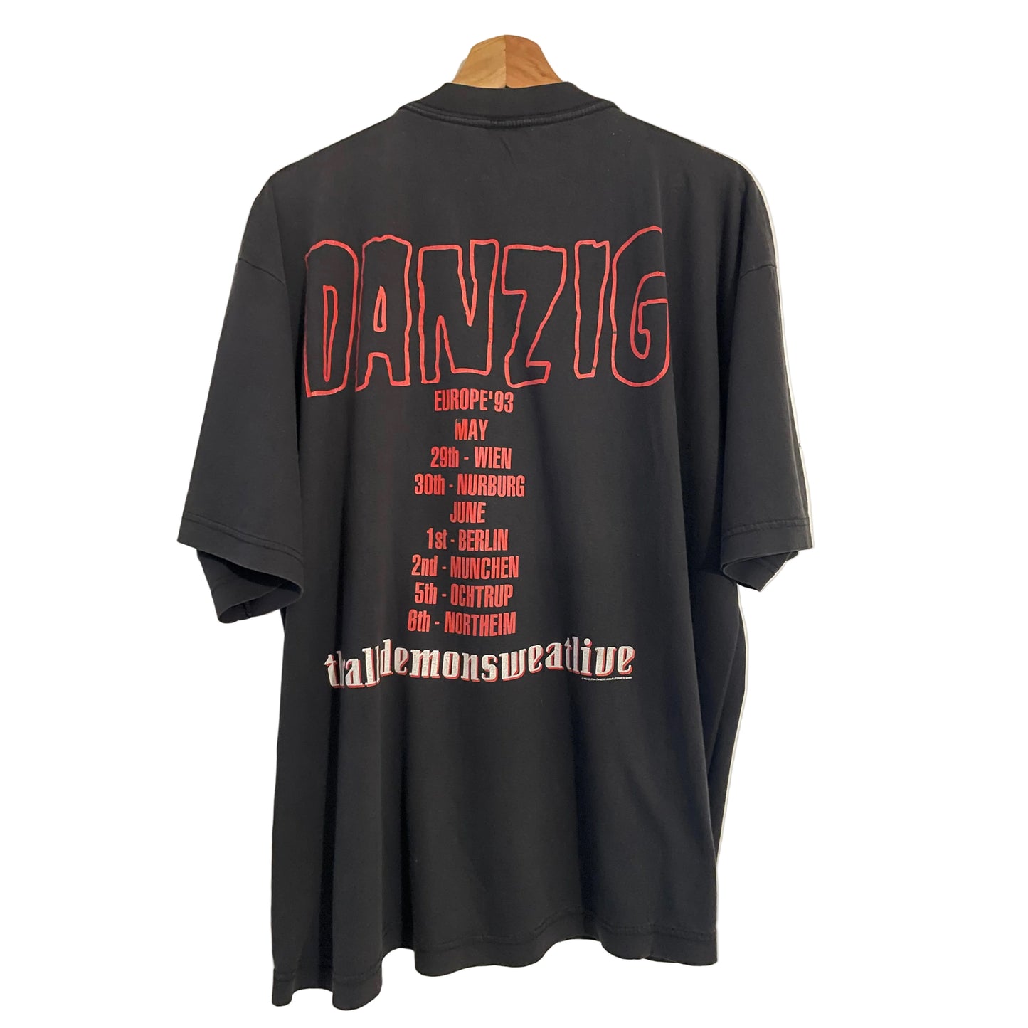 Danzig - Thrall-Demonsweatlive / Europe ‘93 - Original Vintage t-shirt